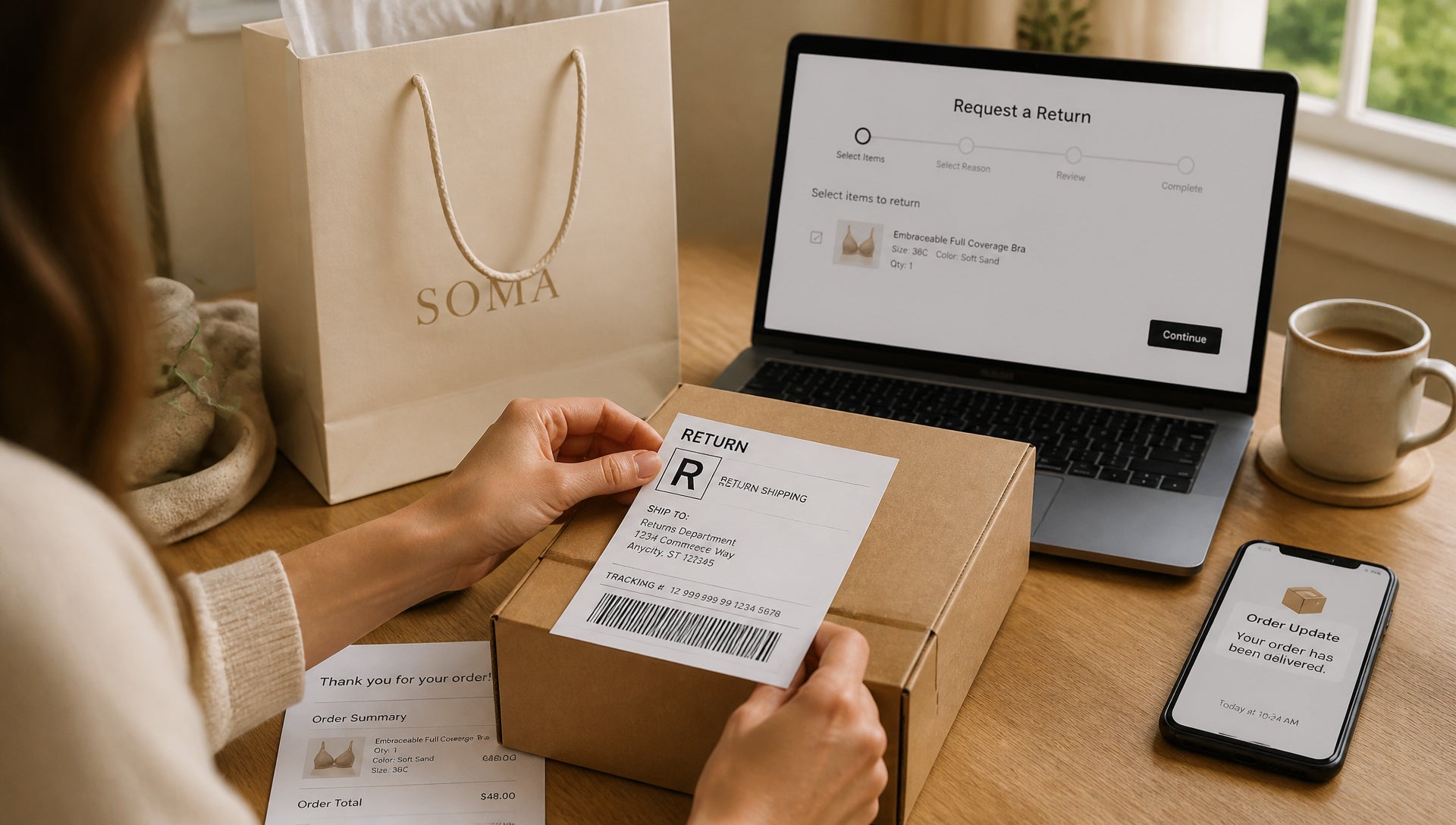 Soma Return Policy for Online and In Store Returns