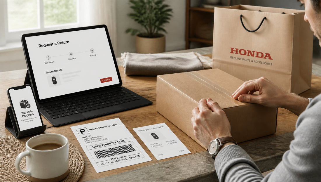 Honda Return Policy for Online Parts and Vehicles