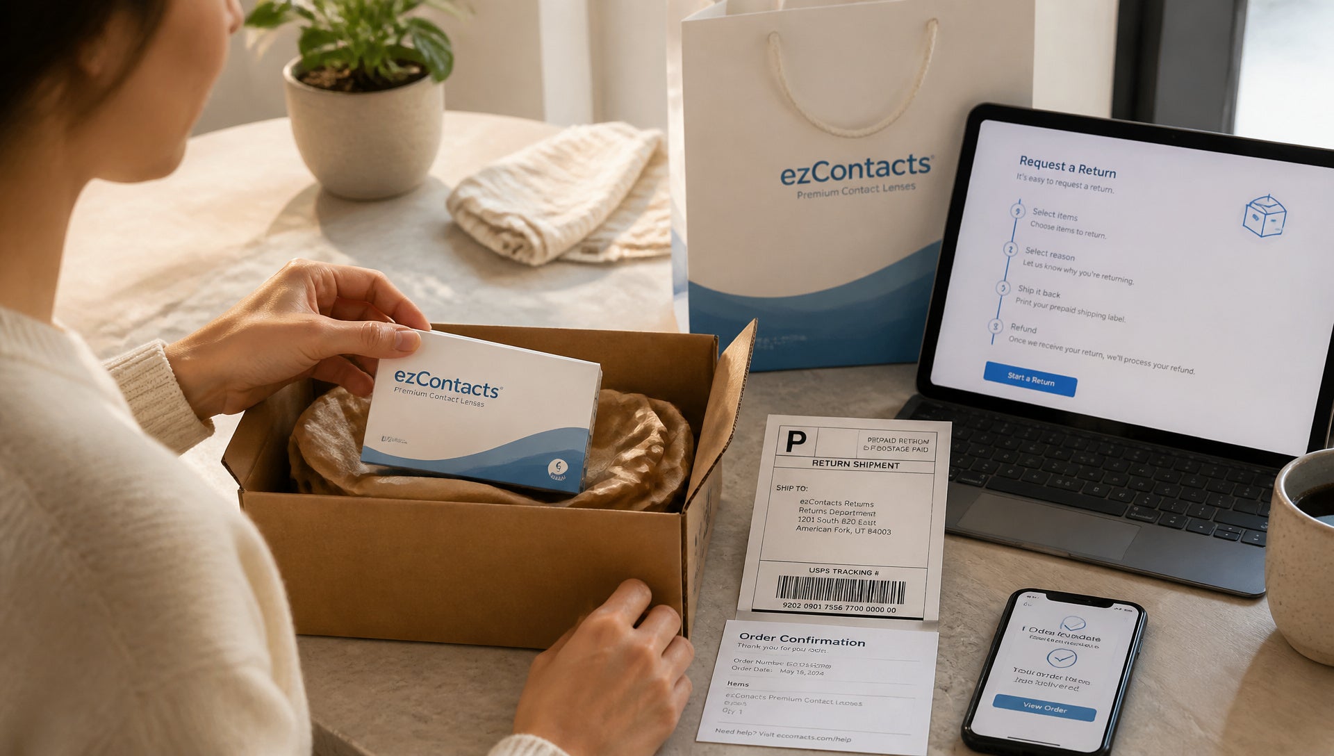 EZContacts Return Policy Returns Refunds and Exchanges